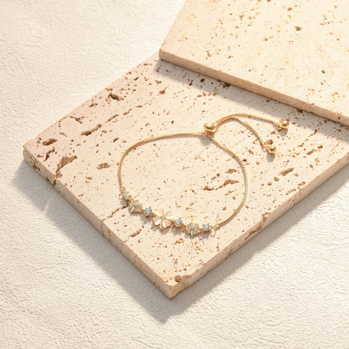 18K Gold Plated Chain Bracelet for Women and Girls,Hypoallergenic Link Bracelets as Jewelry Gifts