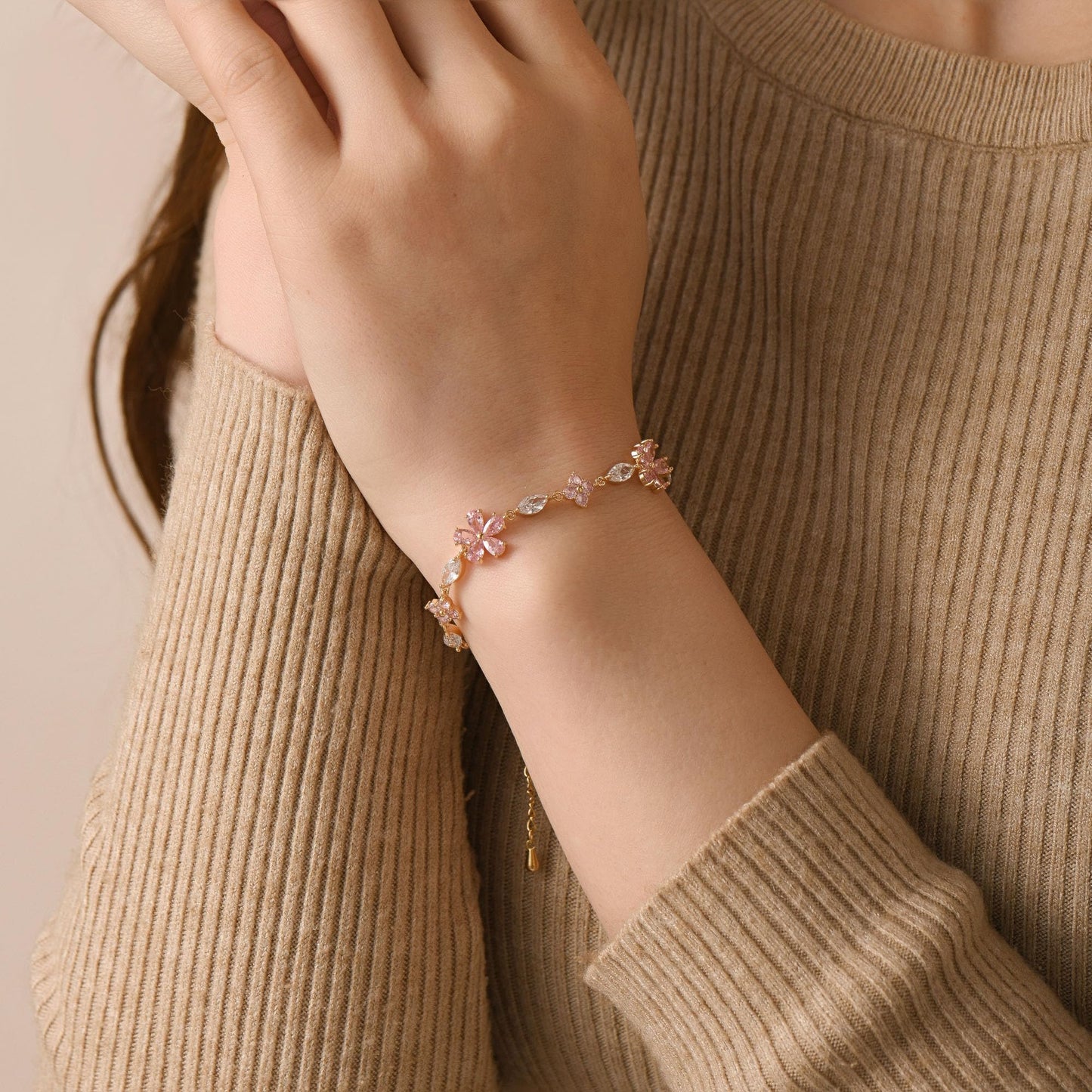 18K Gold Plated Chain Bracelet for Women and Girls,Hypoallergenic Link Bracelets as Jewelry Gifts