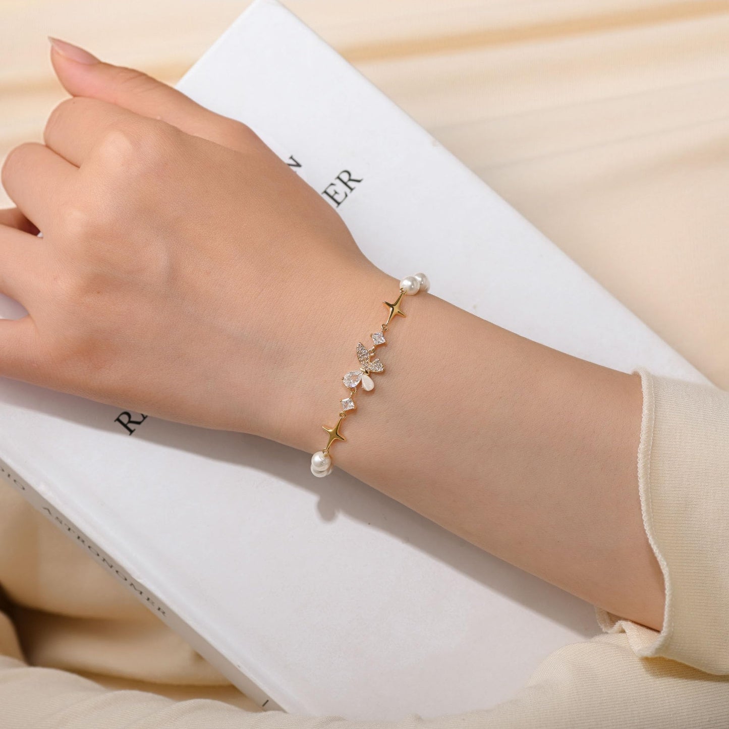 18K Gold Plated Chain Bracelet for Women and Girls,Hypoallergenic Link Bracelets as Jewelry Gifts
